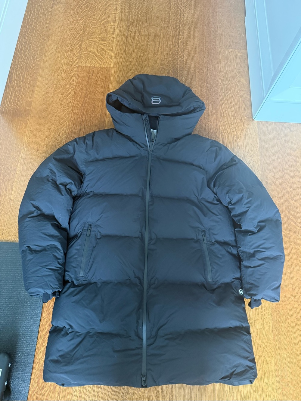 Aritiza The Super Puff₂O Black Jacket Parka Sz Large